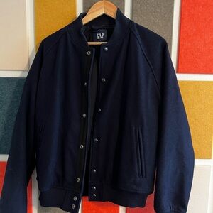 GAP Men's Black Varsity Jacket
